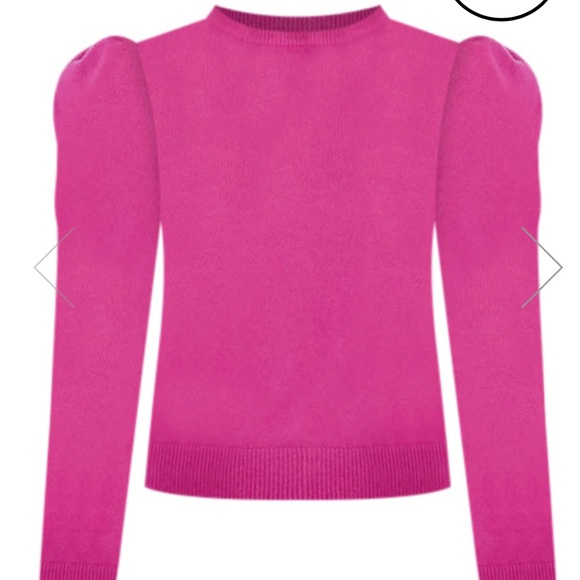 Pink lily berry puff sleeve sweater - Picture 6 of 6